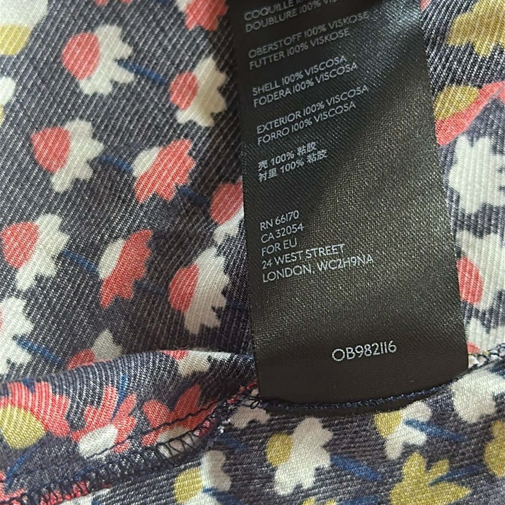 Anthropologie Maeve Melody Mini Dress Puff Short Sleeve Floral Print 4 Petite - Picture 16 of 16